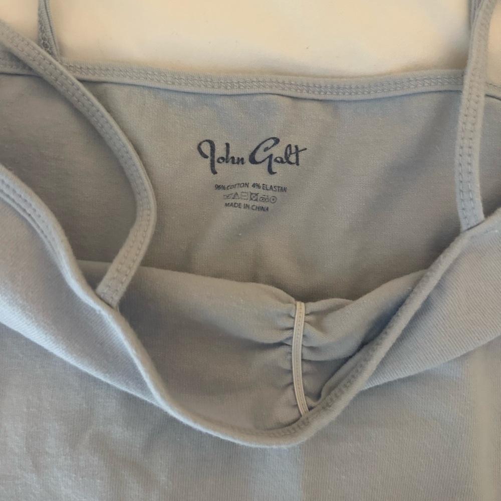 Light Blue Ruched Crop Top - Picture 2 of 2